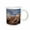 White, variant on 3drose, Usa, Colorado, Grand Junction. Eroded Mud Hills., 11oz Two-tone Red Mug