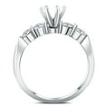 thumbnail image 2 of Pompeii 1/2ct Diamond Semi Mount Engagement Ring 14K White Gold Round Setting (G/H,I1), 2 of 4