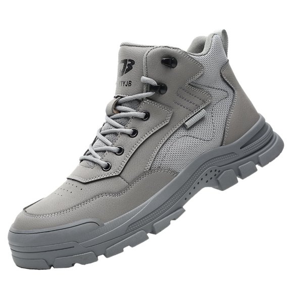 AUXDIQ Safety Trainers Men Women Steel Toe Cap Work Shoes Comfy Construction Industrial Sneakers