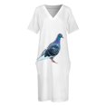 thumbnail image 4 of Vestido holgado con bolsillos de Street Pigeon, conjuntos de playa para mujer, vestidos de mujer, bonitos vestidos de fiesta elegantes para mujer 2025, 4 of 7