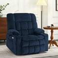 thumbnail image 4 of MCombo Dual Motor Power Lift Recliner with Massage and Heat for Big Elderly in Living Room, Fabric R7897, Medium-Wide, Navy Blue, 4 of 9