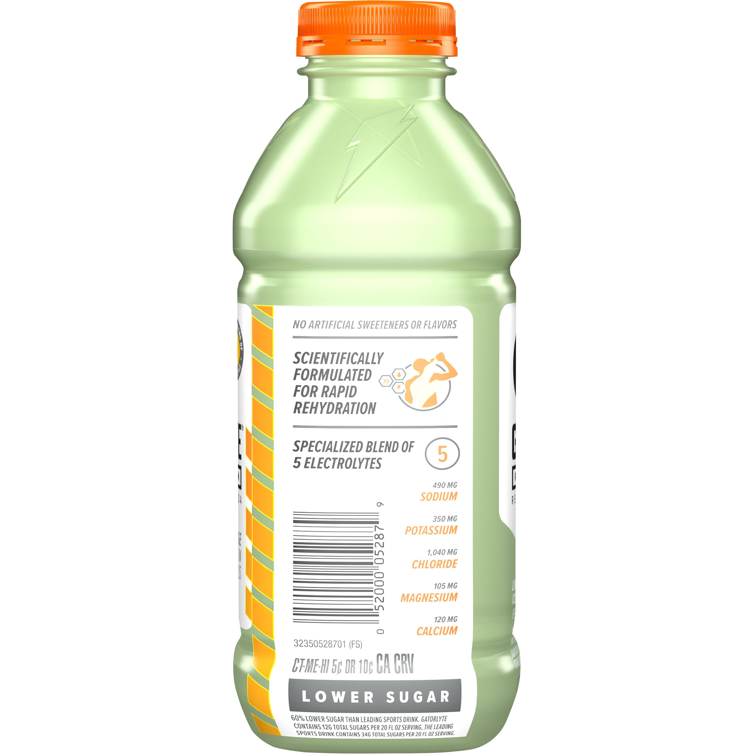 (5 pack) Gatorade Gatorlyte Lime Cucumber Electrolyte Sports Drink, 20 fl oz, 1 Count Bottle