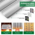 thumbnail image 7 of AMAGABELI GARDEN & HOME Nonstick Perforated Baguette Pan 15" x 13" for French Bread Baking 4 Wave Loaves Loaf Bake Mold Toast Cooking Bakers Molding 4 Gutter Oven Toaster Pan Cloche Waves Silver, 7 of 7