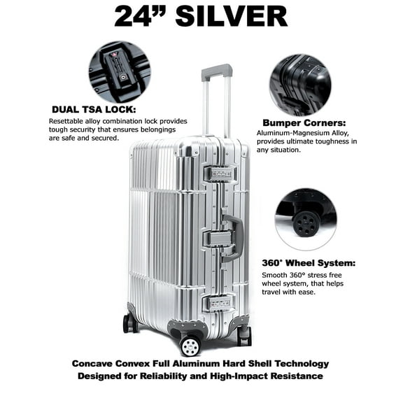 Cloud 9 Fashion All Aluminum Luggage