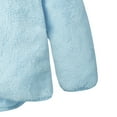 thumbnail image 6 of CAICJ98 Baby Toddler Boys Girls Fleece Jacket with Hood Zip Up Cute Bear Coats for Newborn Boys Girls Fuzzy Winter Jacket with Ear (Sky Blue,12-18 Months), 6 of 6