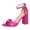 Hot Pink, variant on Womens Wide Width Platform Wedge Sandals Open Toe Ankle Strap Block Chunky Heels Comfortable Summer Walking for Wedding Prom Party（Green，Size 6)