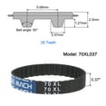 thumbnail image 2 of 70XL 037 Timing Belt 35 Teeth Rubber Geared Cogged Belt, 0.37" Width, 0.20" Pitch, 2 of 5