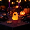 thumbnail image 2 of Halloween Mini Glow In The Dark Ghost Figurines 3 Pack Tiny Resin Spooky Statue for Fall Tabletop Decor and Halloween Party Supplies, 2 of 7