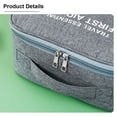 thumbnail image 2 of keepw Emergency Organizer Zipper Waterproof Household Empty Storage Bag Classification Dust-proof Students Pill Case for School Red Large, 2 of 6