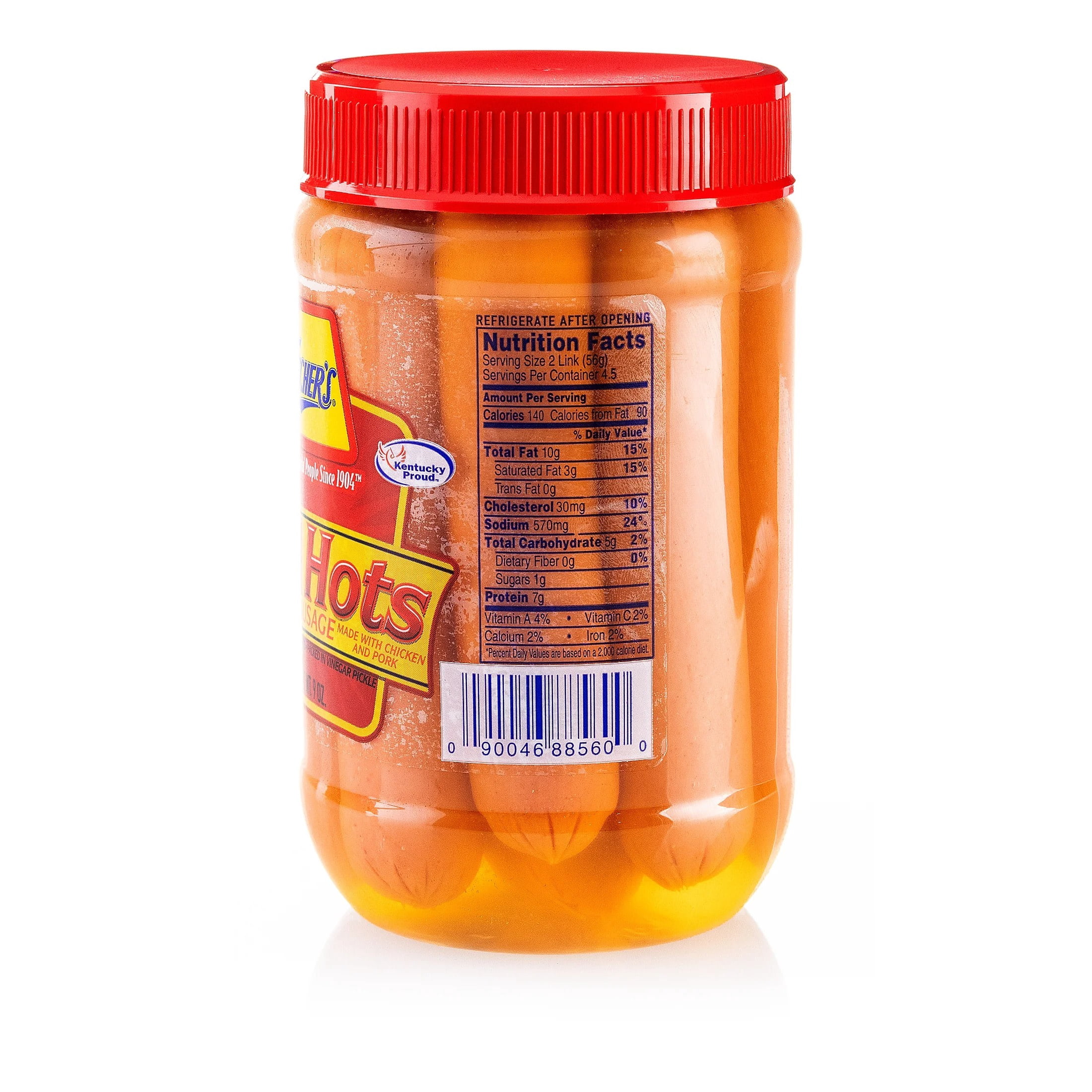Fischer's Ready To Eat Red Hots Sausage 9oz Jar