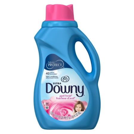 Downy Ultra Laundry Fabric Conditioner Liquid (Fabric Softener), April Fresh, 40 Loads 34 Fl Oz