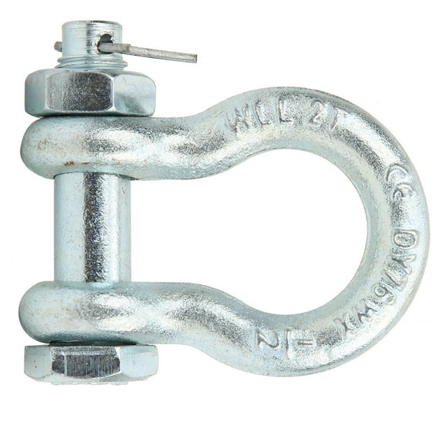 Anchor Shackle Lifting Shackle Ship Lifting Parts Hardware Tool Anchor Shackle Heavy Duty Alloy Steel Bow Type With Nut Ship Lifting Machine Parts1Pc 3.25t Anchor Shackle