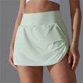 thumbnail image 7 of biudgviw Tennis Skirts for Women Elastic High Waisted Athletic Golf Skorts Stretch Workout Baseball Comfy Skirt with Shorts with Pockets, 7 of 7