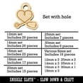 thumbnail image 2 of Nurse Doctor Heart Shaped Stethoscope Wood Mini Charms Shapes DIY Craft Jewelry - With Hole - Various Sizes (16pcs), 2 of 7