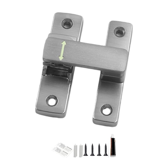 90/180 Degree Sliding Door Lock Safety Sliding Barn Door Lock Privacy Door Bolt Lock for Screen, Cabinets, Bathrooms