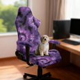 thumbnail image 3 of SCRAWLGOD Tie Dye Star Print Gaming Chair Covers Slipcovers 4pcs with Armrest Cover Stretchable Non Slip Furniture Protector Breathable Office Chairs Slipcover, 3 of 9