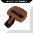 thumbnail image 4 of Car Neck Pillow Car Seat Headrest Pillow for Neck Back Breathable Memory Foam Suede 2 Pcs Coffee, 4 of 6