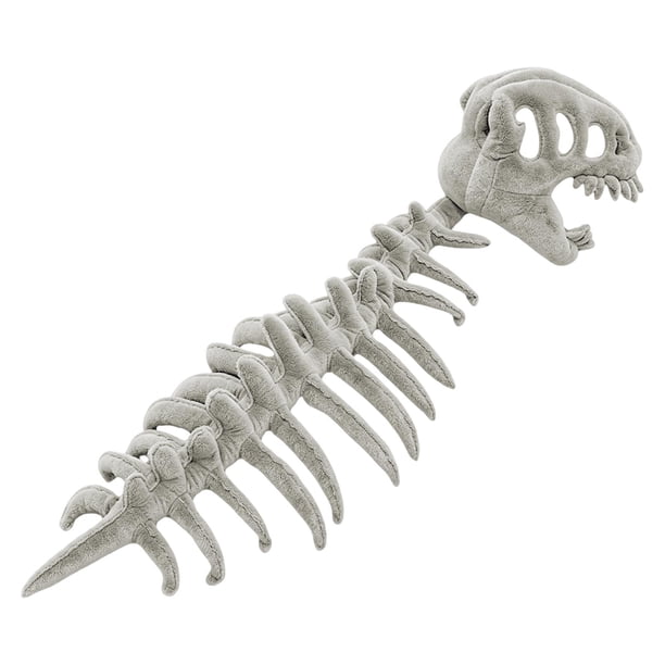 Disfraz de esqueleto de dinosaurio 3D para Halloween, ideal para representaciones teatrales y juegos de simulación realistas. Gris