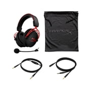 HyperX Cloud Alpha Wired Over-Ear Gaming Headset, Red