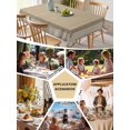 thumbnail image 5 of Cream Greek Key Table Cloth, Geometric Greece Ancient Rustic Waterproof Tablecloth for Rectangle Tables, Reusable Washable Fabric Table Cover for Restaurant Kitchen Dining Tables 60"x120", 5 of 6