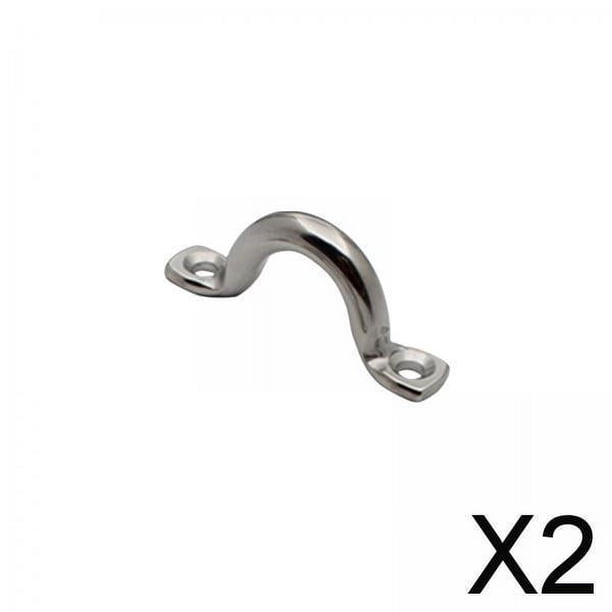 2x Bote de Acero Inoxidable, Almohadilla para Kayak, Bucles de Cubierta Elástica, Correas de Fijación, Aparejo de Cubierta para Bote, RV, Kayak, Canoa 2 piezas