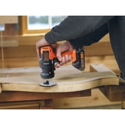 مثقاب لاسلكي Black+decker 20v، مجموعة أدوات كهربائية مكونة من 6 قطع، بطارية وشاحن متضمنان (bdcdmt1206kitc)