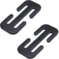 thumbnail image 1 of 7cm Universal Auto Locking Clip Shoulder Buckle Stopper for Kids Shoulder Neck (Black, 2 Pack), 1 of 5