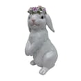thumbnail image 2 of Figura de conejo de Pascua, estatua de conejo, hermosa pieza coleccionable para centro de mesa de Pascua De pie, 2 of 9