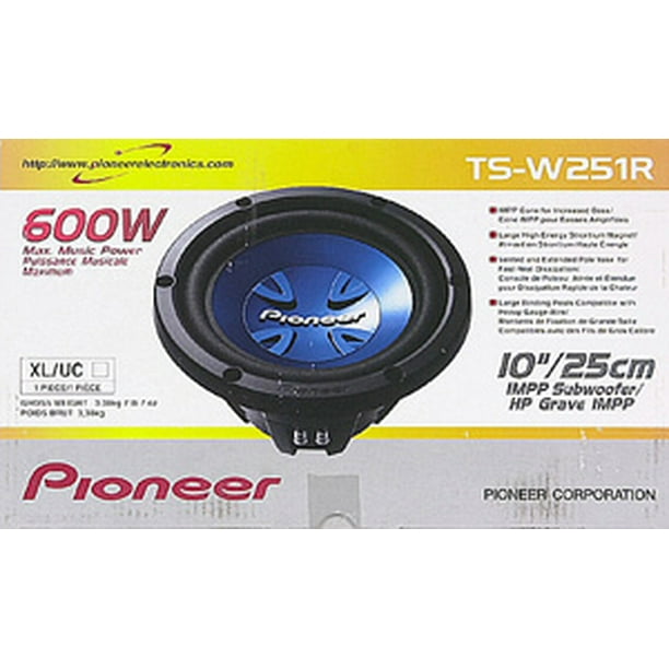 Pioneer TS-W251R 600 W - Walmart.com