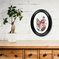 thumbnail image 4 of Pawsdot Black Oval Wooden Picture Frame Elegant Home Decorating Tool, 4 of 8