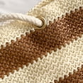 thumbnail image 3 of Bolso de axila para mujer, con tejido a rayas a la moda, con cierre de embrague para mujer marrón Ehuebsd Para Estrenar, 3 of 6