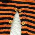 thumbnail image 6 of qiiinnHk Baby Boy Girl Halloween Outfits Pumpkin Embroidered Sweater Knit Bubble Romper Cute Baby Halloween Onesie Fall Winter Clothes 12-18 Months,Orange, 6 of 7