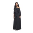 thumbnail image 4 of U.Vomade Robe d'Été pour Femme Grande Taille, Couleur Unie, Manches Courtes, Col Rond, Robe Décontractée, 4 of 5