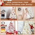 Bringstar 6FT White Christmas Tree Unlit Artificial Xmas Tree, 760 PVC ...