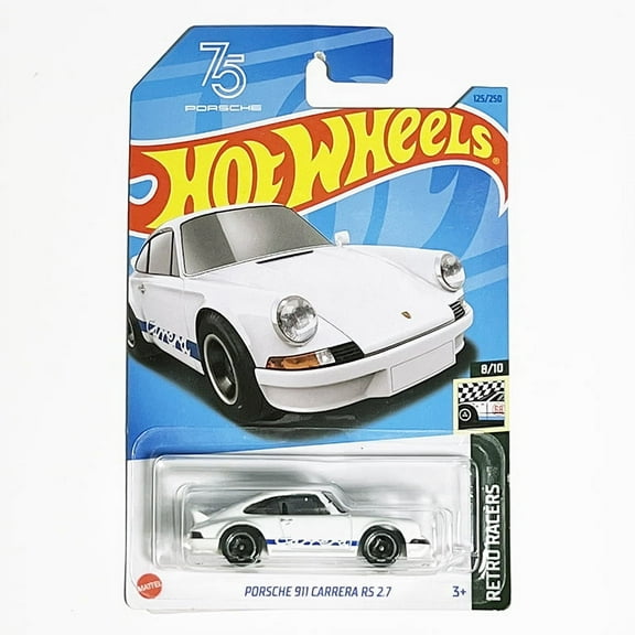 Hot Wheels Kids Car Play Vehicles, Die-Cast Metal White
