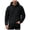 Hoodies10-Black, variant on COMVALUE Men Solid Color Pullover Hoodie Soft Fuzzy Plush Fabric Long Sleeve Loose Fit Casual Hooded Sweatshirt for Everyday Outfits