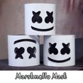 thumbnail image 3 of Marshmello Mask DJ Head Cover Casco de cosplay para disfraz de fiesta, 3 of 8