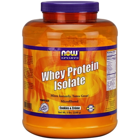 UPC 733739021120 product image for Whey Protein Isolate Cookies & Creme Now Foods 5 Lb Powder | upcitemdb.com