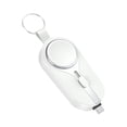 thumbnail image 2 of Weloille Mini Keychain Charging Bank 2-in-1 Wireless Charging, Real Standard 2000mAh Mobile Power Supply Type-C Plug Portable Wireless Charging Bank, 2 of 6