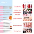 thumbnail image 3 of Nail Art Design Tools, Nail Accessories Art Kit with Nail Painting Brushes, Nail Dotting Tools, Manicure Tapes, Color Rhinestones Perfect Girl Gift Set, 3 of 7