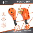 thumbnail image 3 of Adaptador para RV Manshan 50A a 30A con Protección contra Sobretensiones y Certificación ETL, 3 of 5
