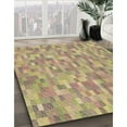 thumbnail image 3 of Ahgly Company Machine Washable Indoor Rectangle Transitional Petra Gold Brown Area Rugs, 7' x 9', 3 of 7