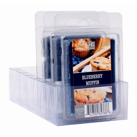 Hosley 6 Pack of 2.5oz Wax Cubes / Melts - BLUEBERRY MUFFIN