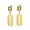 Gold, variant on Creative Razor Blade Stainless Steel Earrings for Women Punk Gothic Ear Jewelry