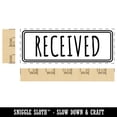 thumbnail image 2 of Received Office Filing Self-Inking Rubber Stamp Ink Stamper for Business Office - Brown Ink - Large 2-2/4 Inch, 2 of 7