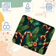 thumbnail image 3 of Christmas Crutches Square Desk Mat, 8.3x9.8 Inch, Non-Slip Rubber Bottom, Printed, Suitable for Office and Gaming - Gaming Mousepad and Mouse Pad, 3 of 6