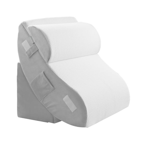 KFFKFF Sleep Aid Pillow, Set of 4, Customizable Orthopedic Bed Wedge, Assists Leg Neck Shoulder, Post-Operative Comfort Pillow for Back Discomfort, Digestive Issues, Snoring Mitigation