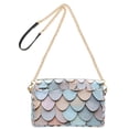 thumbnail image 2 of FORMRS Women Crossbody Purse with Chain Strap Vegan Leather Shoulder Handbag, Blue Shimmering Pattern, 2 of 7