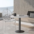 thumbnail image 2 of LeisureMod Plastic Dining Chair with Unique Cut-Out Design Stackable and Lightweight Accent Chair for Modern Home, Kitchen, Living Room Cornelia Collection, 2 of 9