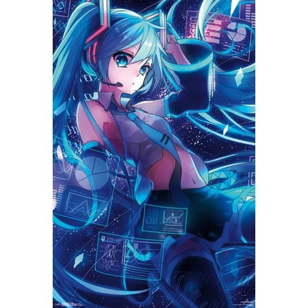 hatsune miku screens poster
